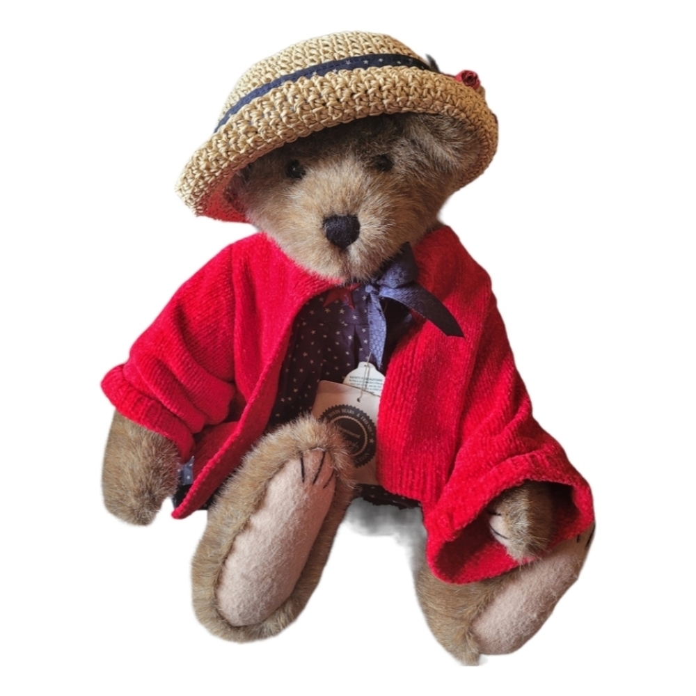Boyds Bear Eleanor Bearsevelt Americana Themed Girl Bear 16" Vintage 1990-2000